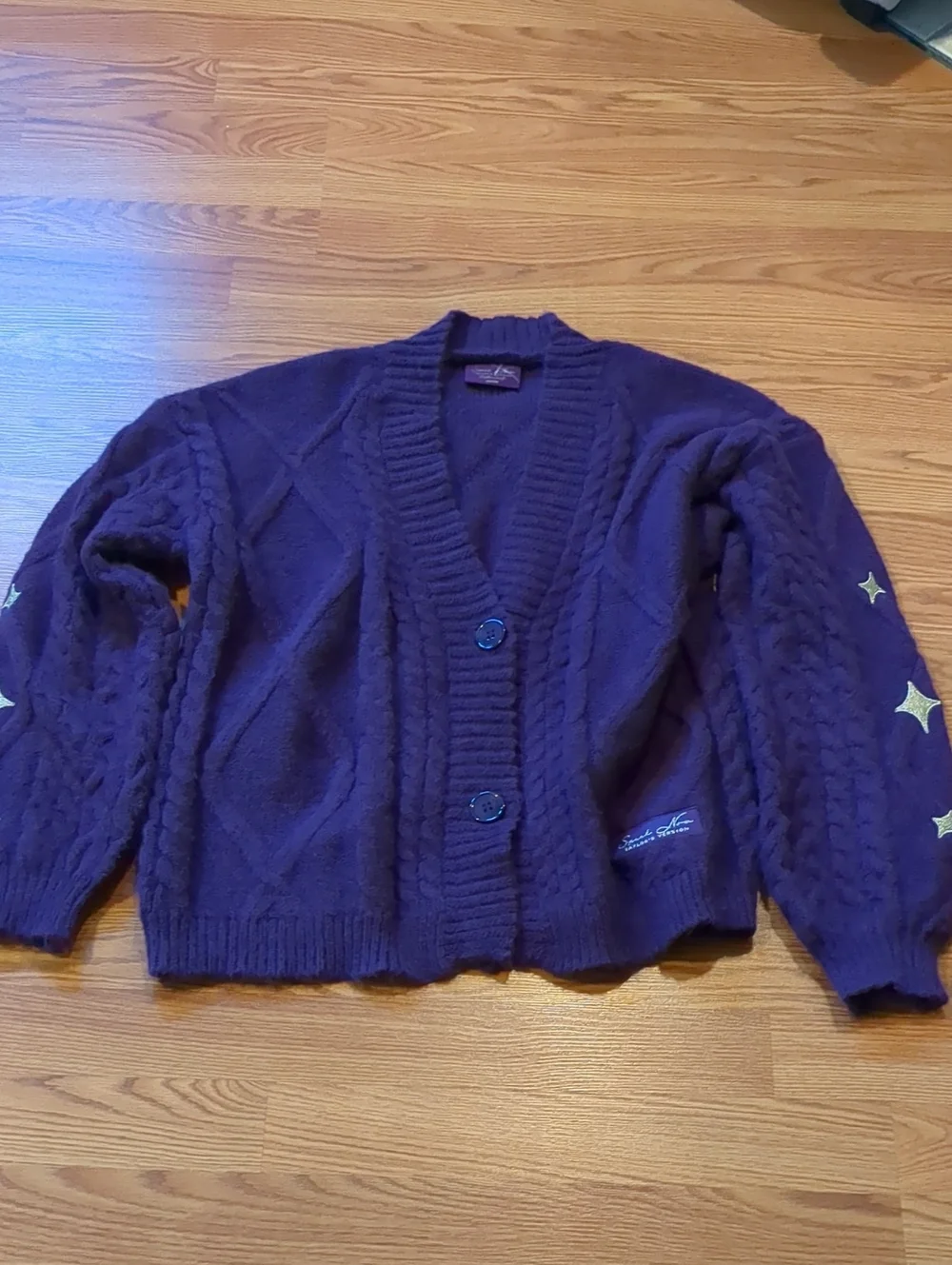 Official Taylor Swift Speak Now Taylors Version Purple Cardigan XS/SM Limited Ed - Picture 6 of 8